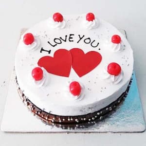I Love You Black Forest Cake